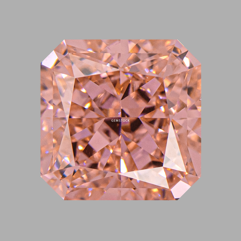 Cubic Zirconia | Corner Cut | 10x10 | Peach | G-01