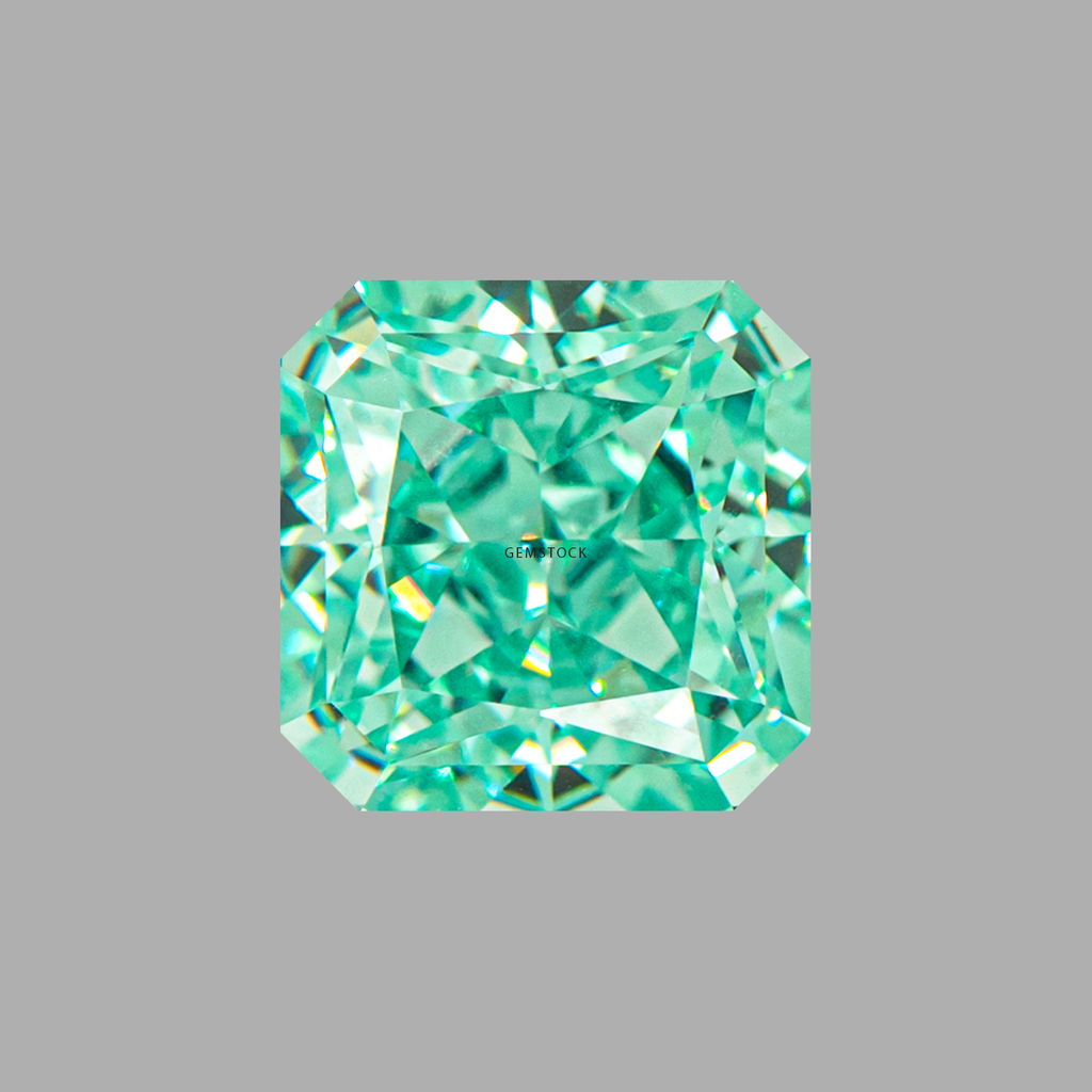 Cubic Zirconia | Corner Cut | 6x6 | Paraiba | G-034