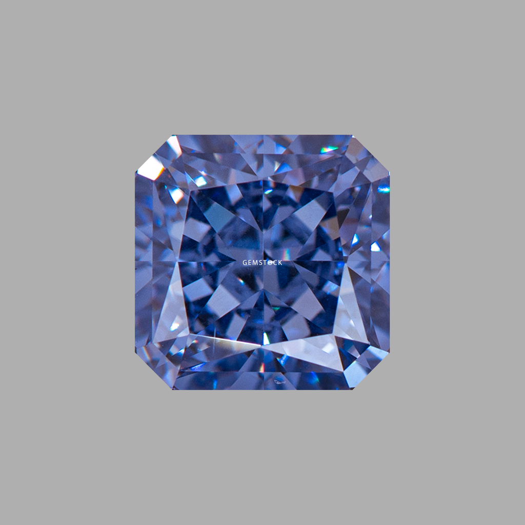 Cubic Zirconia | Corner Cut | 6x6 | Tanzanite Blue | G-057