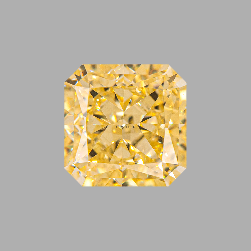 Cubic Zirconia | Corner Cut | 6x6 | Vivid Yellow | G-024