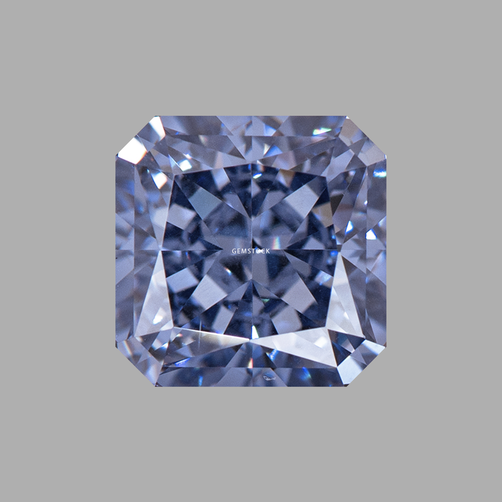 Cubic Zirconia | Corner Cut | 8x8 | Blue Grey | G-055