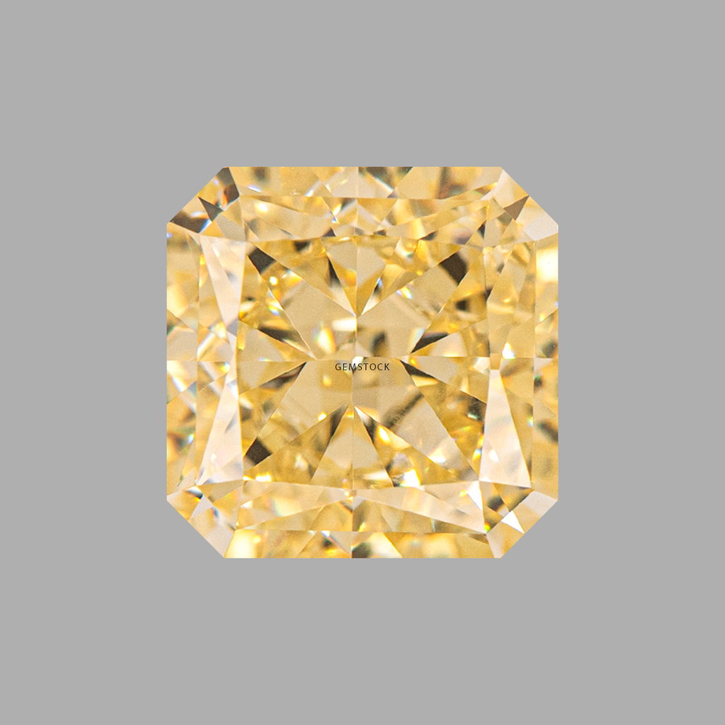 Cubic Zirconia | Corner Cut | 8x8 | Canary Yellow | G-023