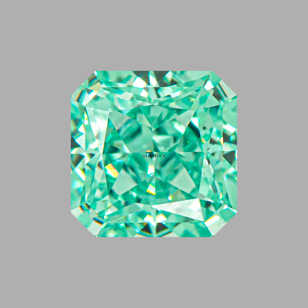 Cubic Zirconia | Corner Cut | 8x8 | Paraiba | G-034