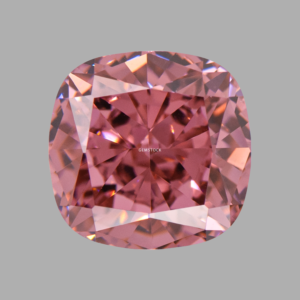 Cubic Zirconia | Cushion | 10x10 | Magenta | G-015