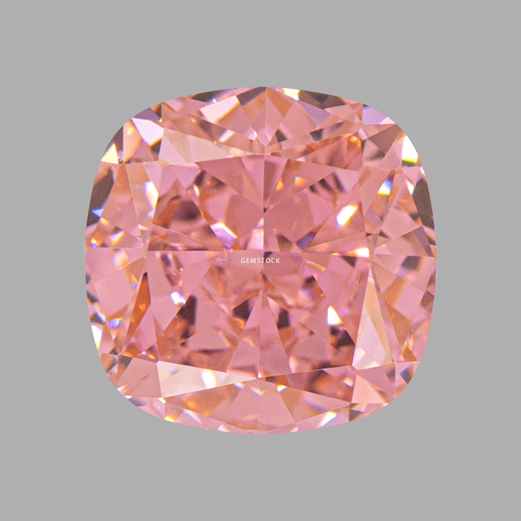 Cubic Zirconia | Cushion | 10x10 | Peach | G-01