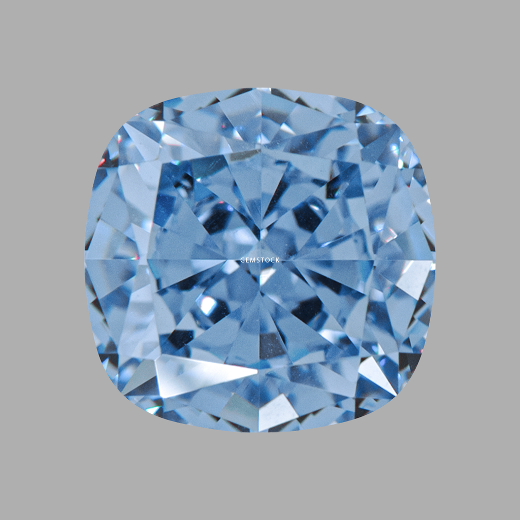 Cubic Zirconia | Cushion | 10x10 | Sea Blue | G-052