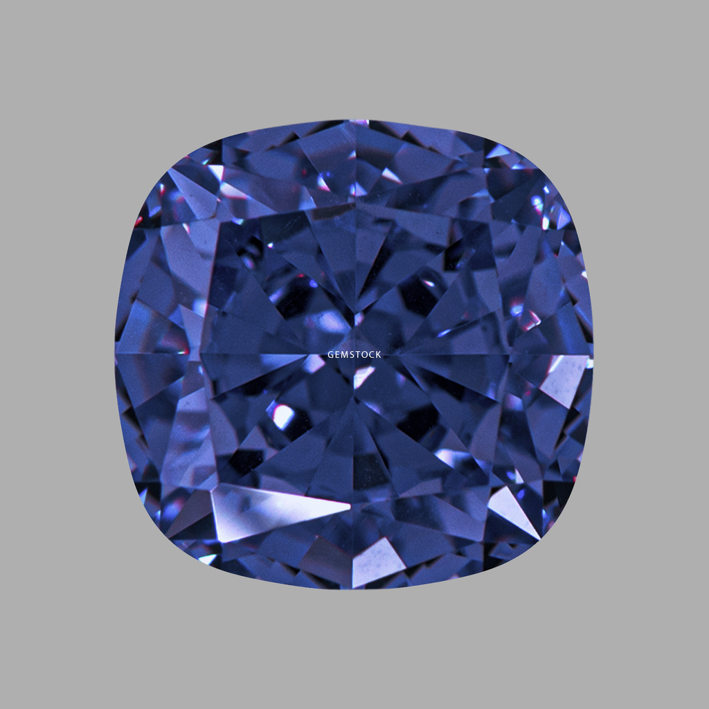 Cubic Zirconia | Cushion | 10x10 | Tanzanite Blue | G-057