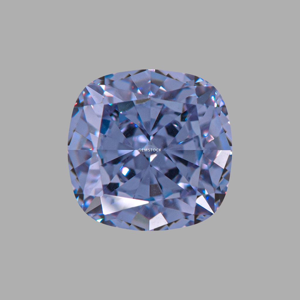 Cubic Zirconia | Cushion | 6x6 | Blue Grey | G-055