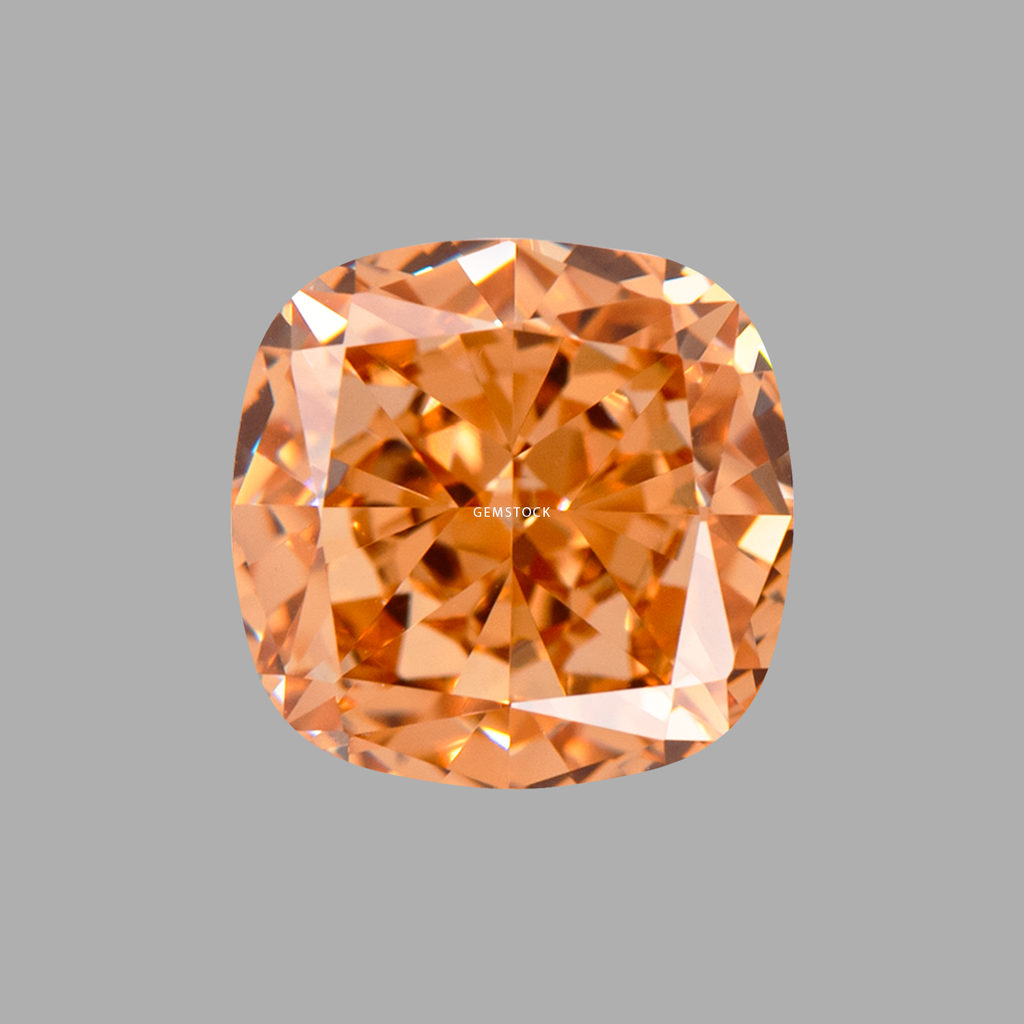 Cubic Zirconia | Cushion | 6x6 | Champagne | G-027