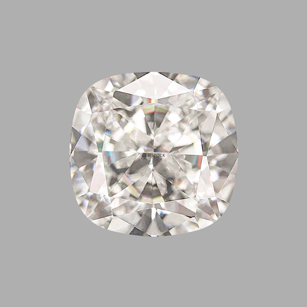 Cubic Zirconia | Cushion | 6x6 | G-White| G-022