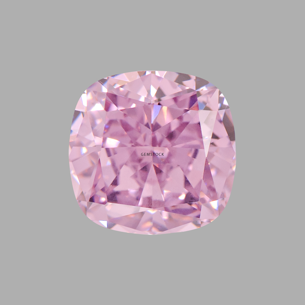 Cubic Zirconia | Cushion | 6x6 | Light Pink | G-05