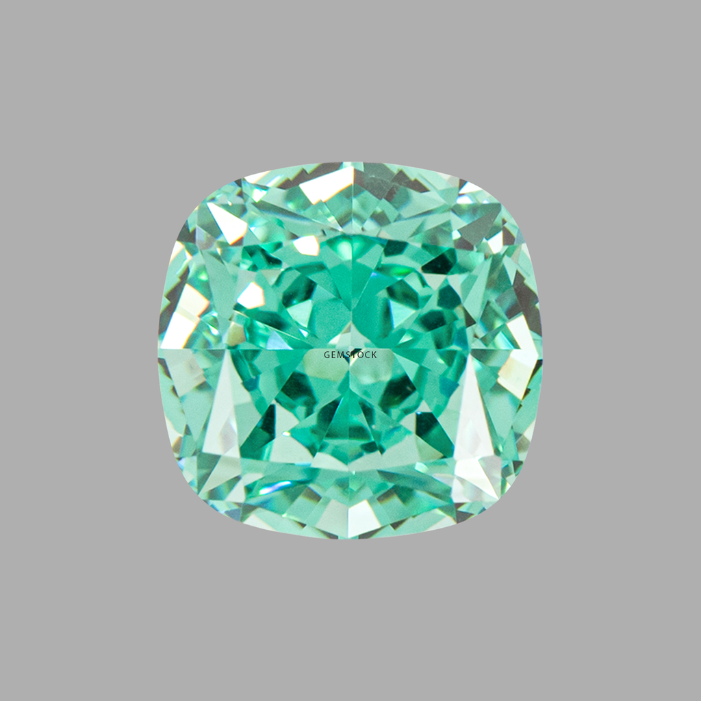 Cubic Zirconia | Cushion | 6x6 | Paraiba | G-034