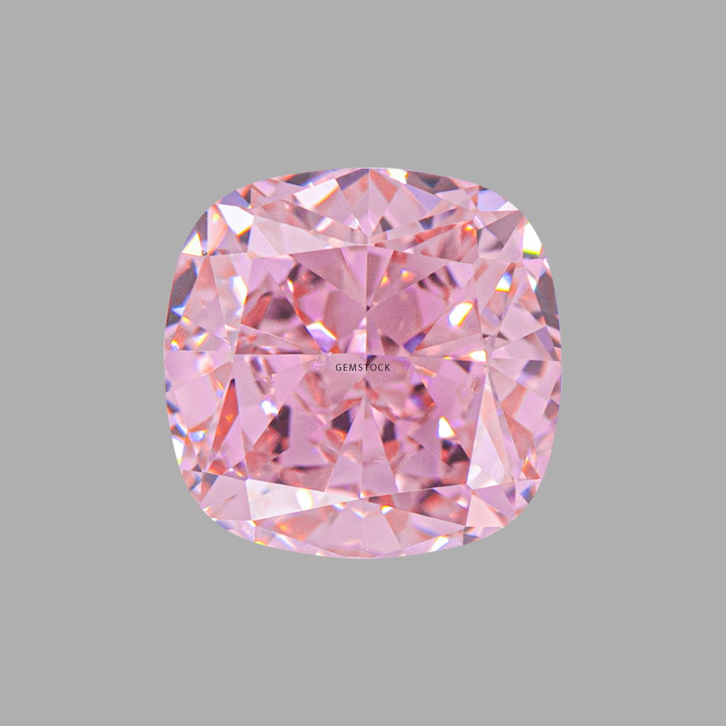Cubic Zirconia | Cushion | 6x6 | Pink | G-08