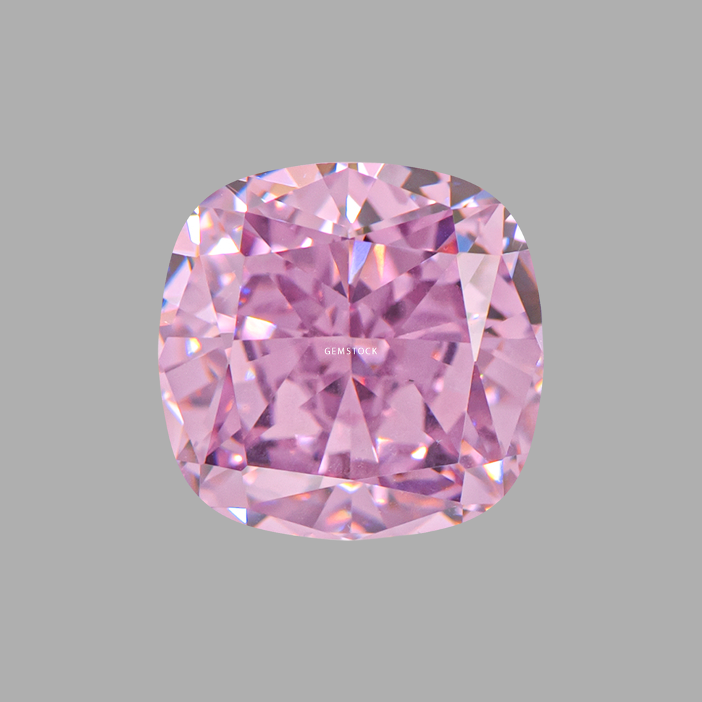 Cubic Zirconia | Cushion | 6x6 | Purple Pink | G-011