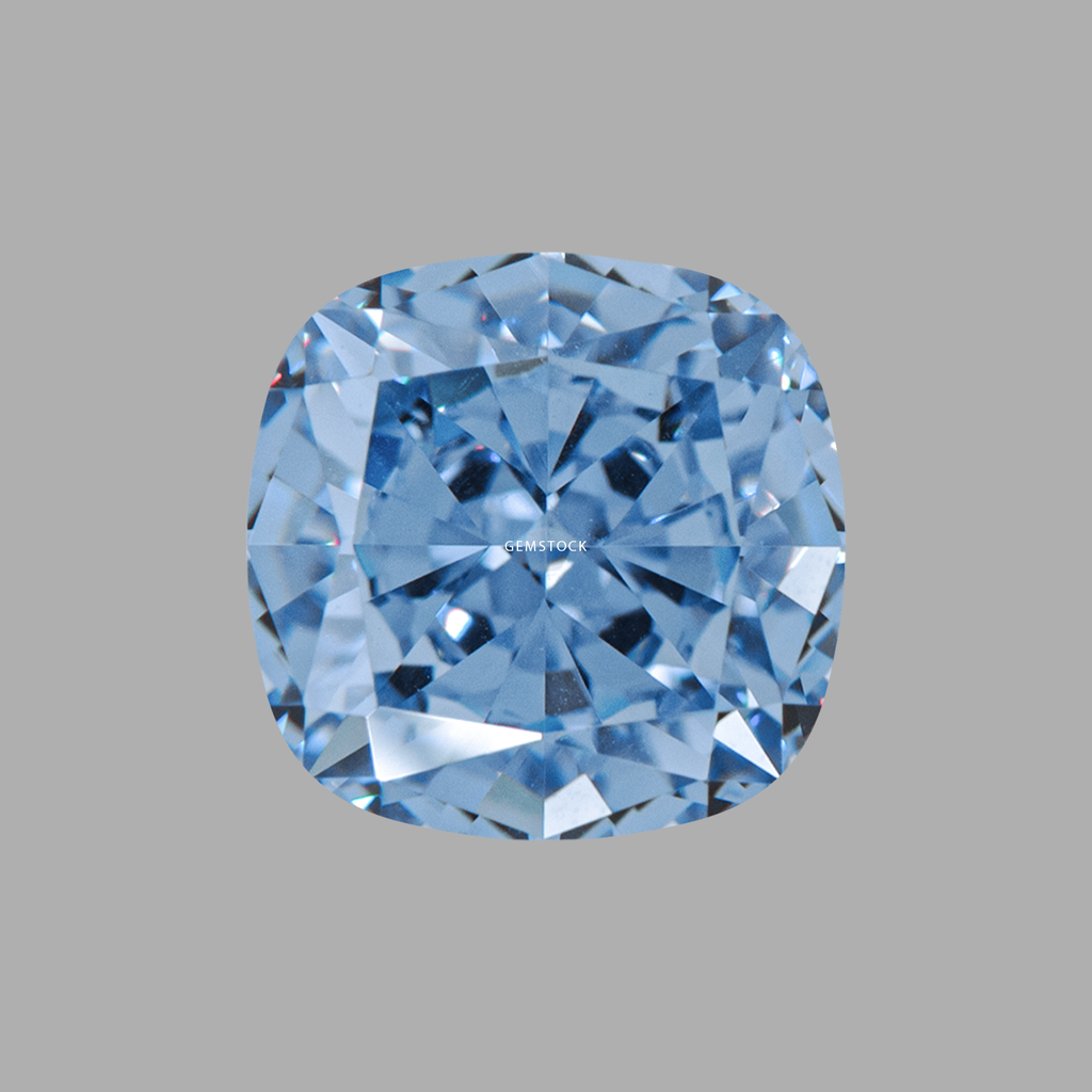 Cubic Zirconia | Cushion | 6x6 | Sea Blue | G-52