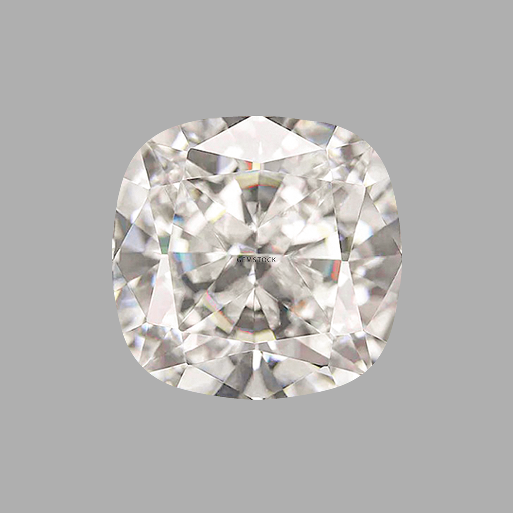 Cubic Zirconia | Cushion | 8x8 | G-White| G-022