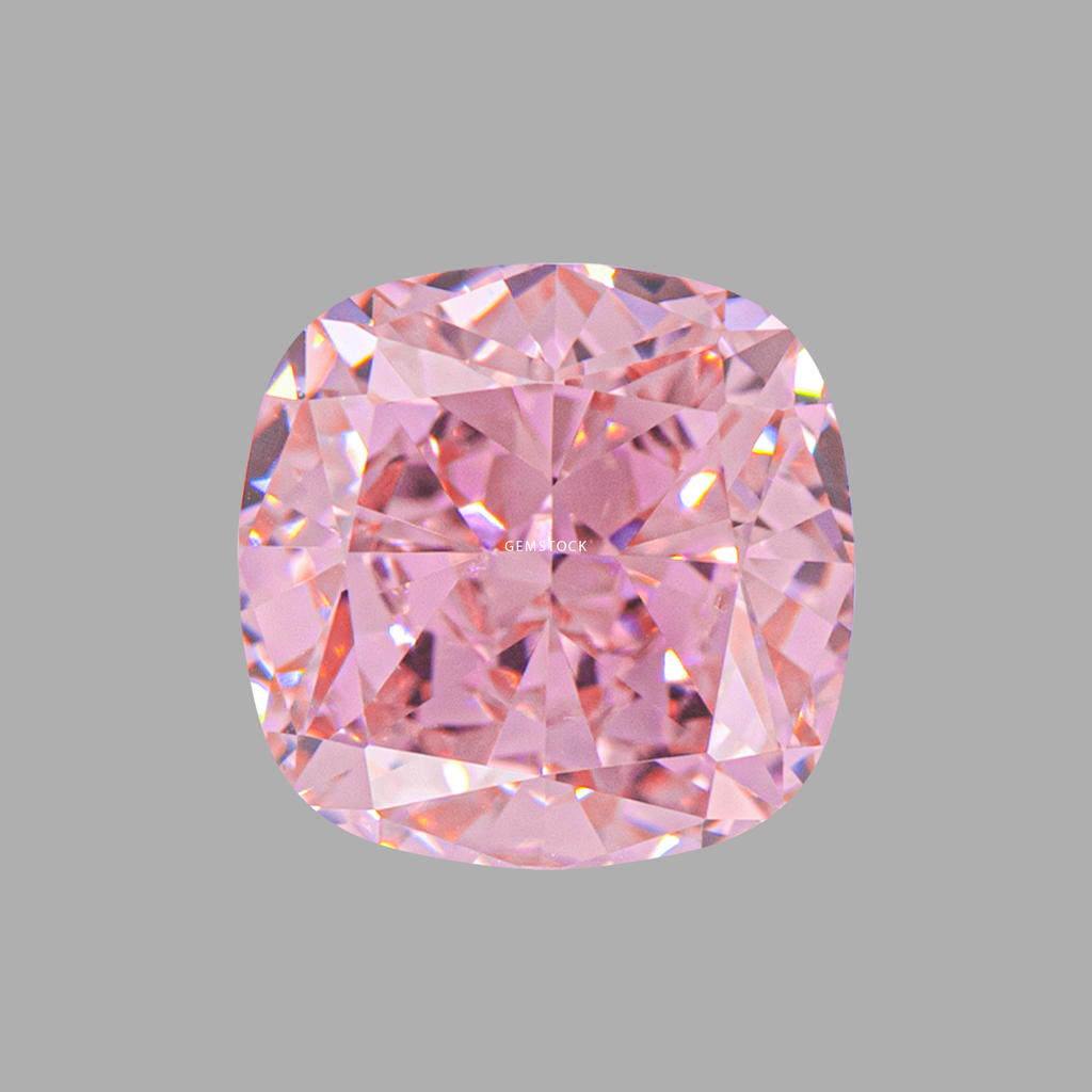 Cubic Zirconia | Cushion | 8x8 | Pink | G-08