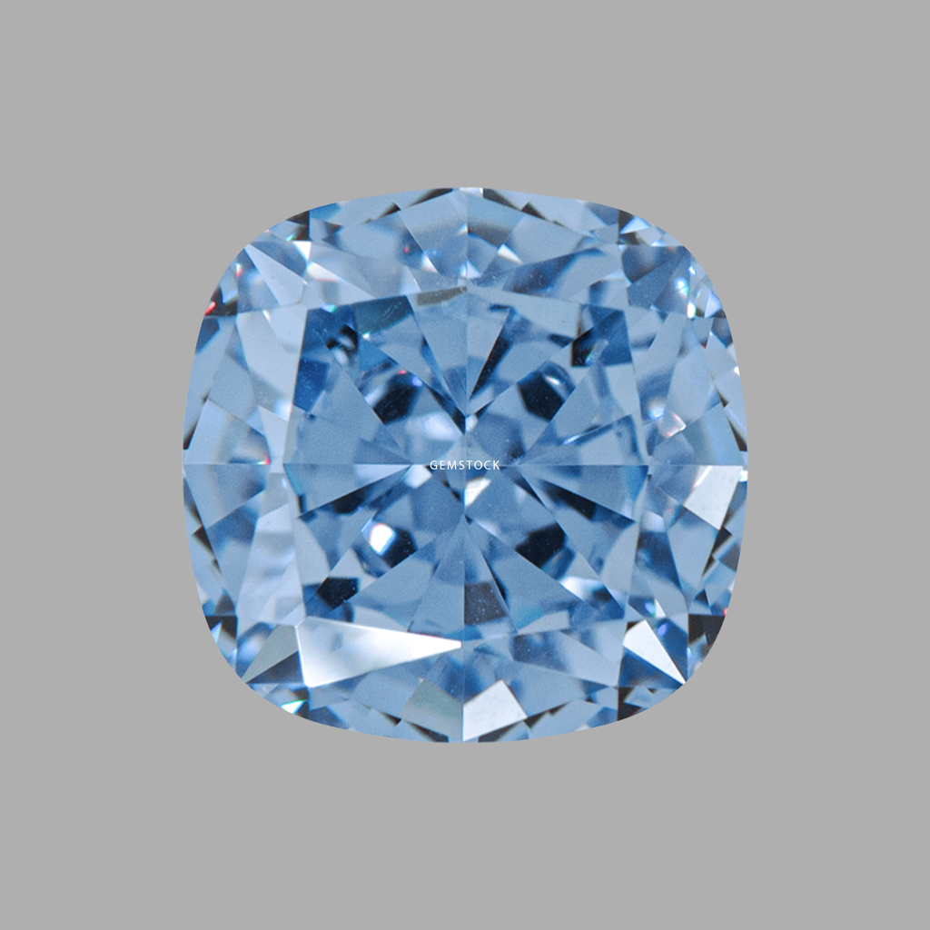 Cubic Zirconia | Cushion | 9x9 | Sea Blue | G-052