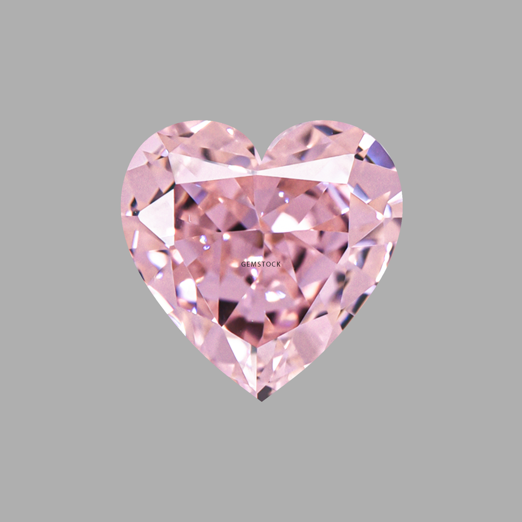 Cubic Zirconia | Heart | 6x6 | Light pink | G-05