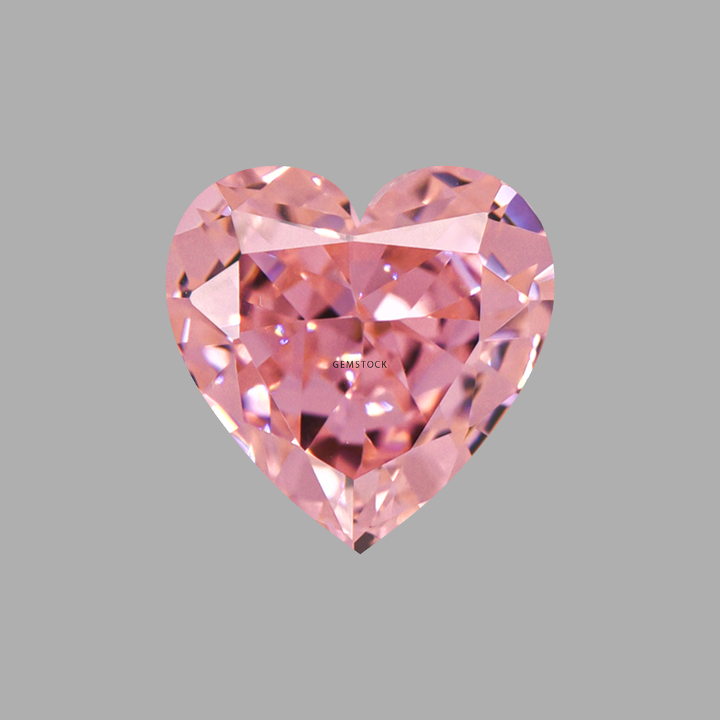 Cubic Zirconia | Heart | 6x6 | Rose Pink | G-07