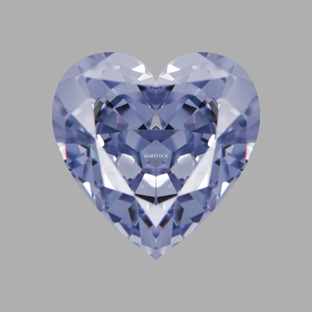 Cubic Zirconia | Heart | 9x9 | Blue Grey | G-055