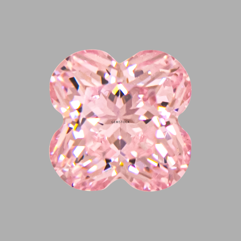 Cubic Zirconia | Leaf Clover | 9x9 | Light Pink | G-05