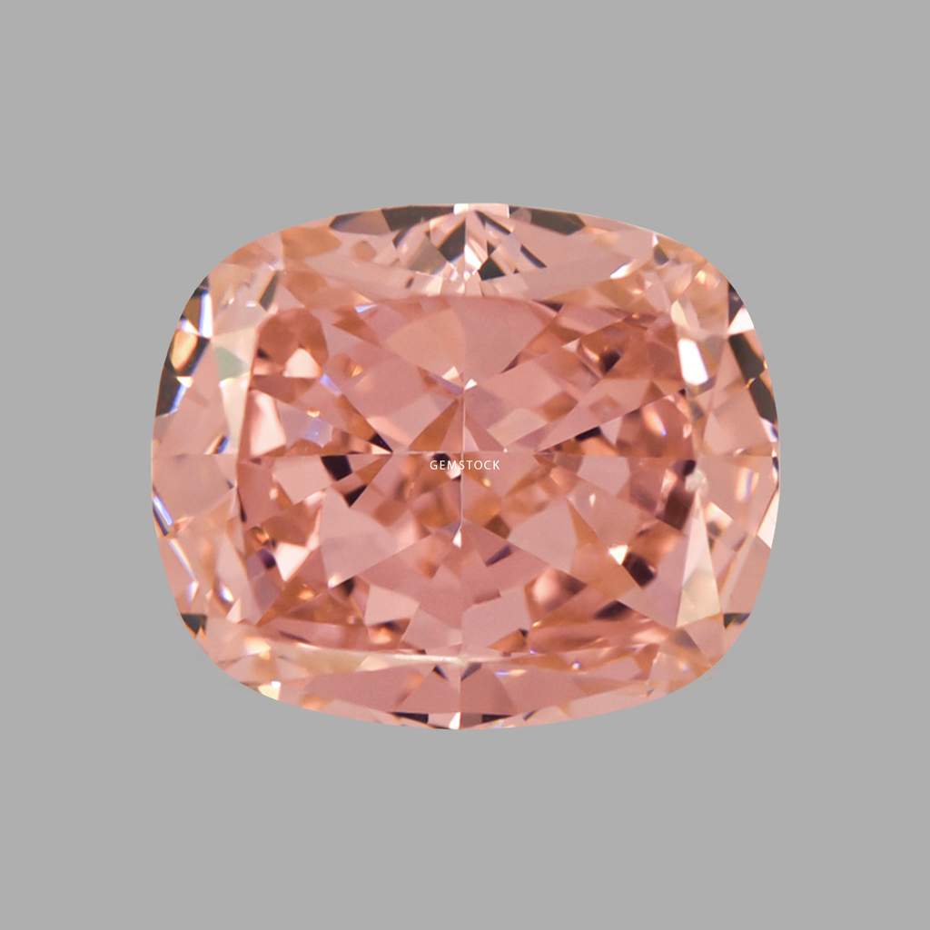 Cubic Zirconia | Long Cushion | 10x12 | Peach | G-01