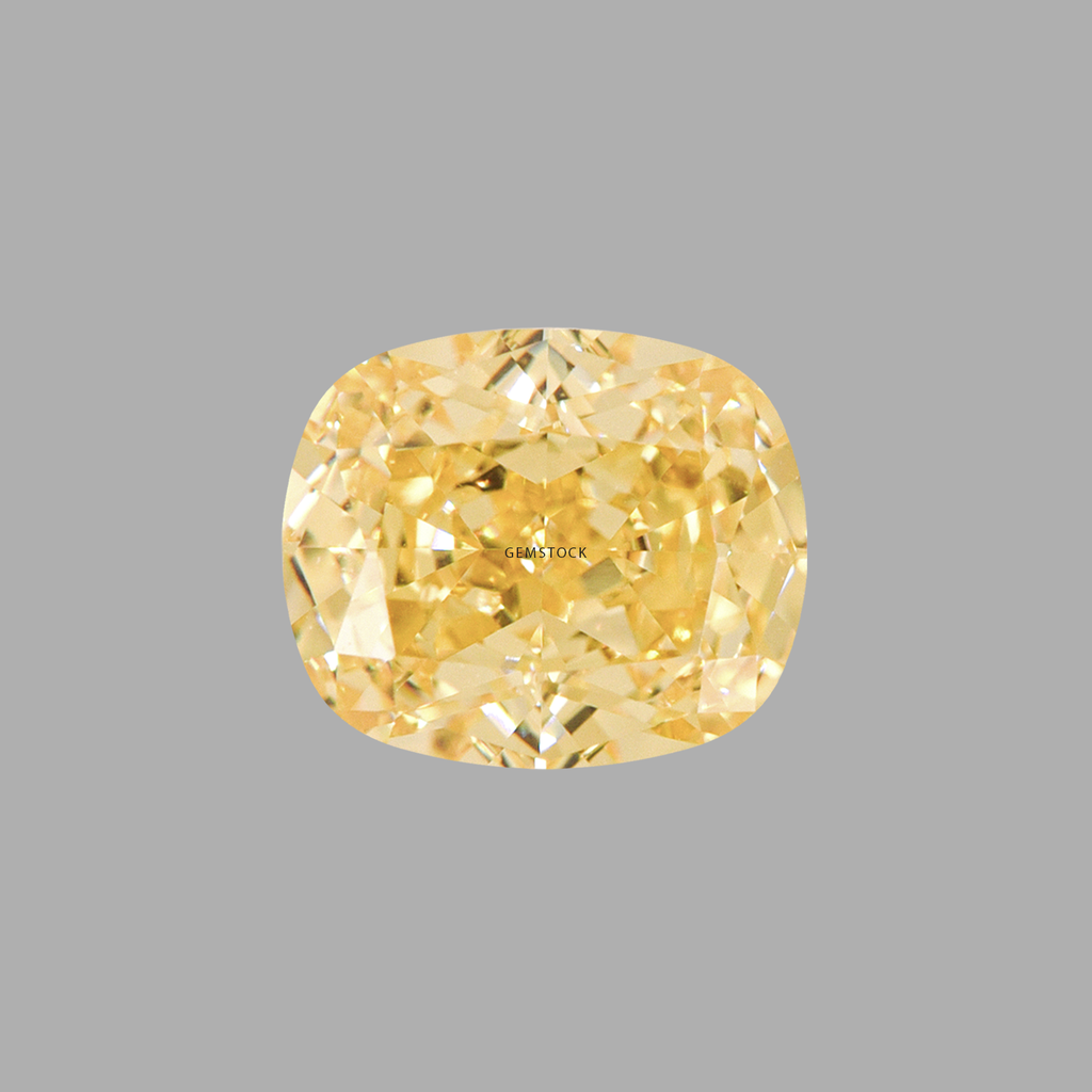Cubic Zirconia | Long Cushion | 5x7 | Canary Yellow | G-023