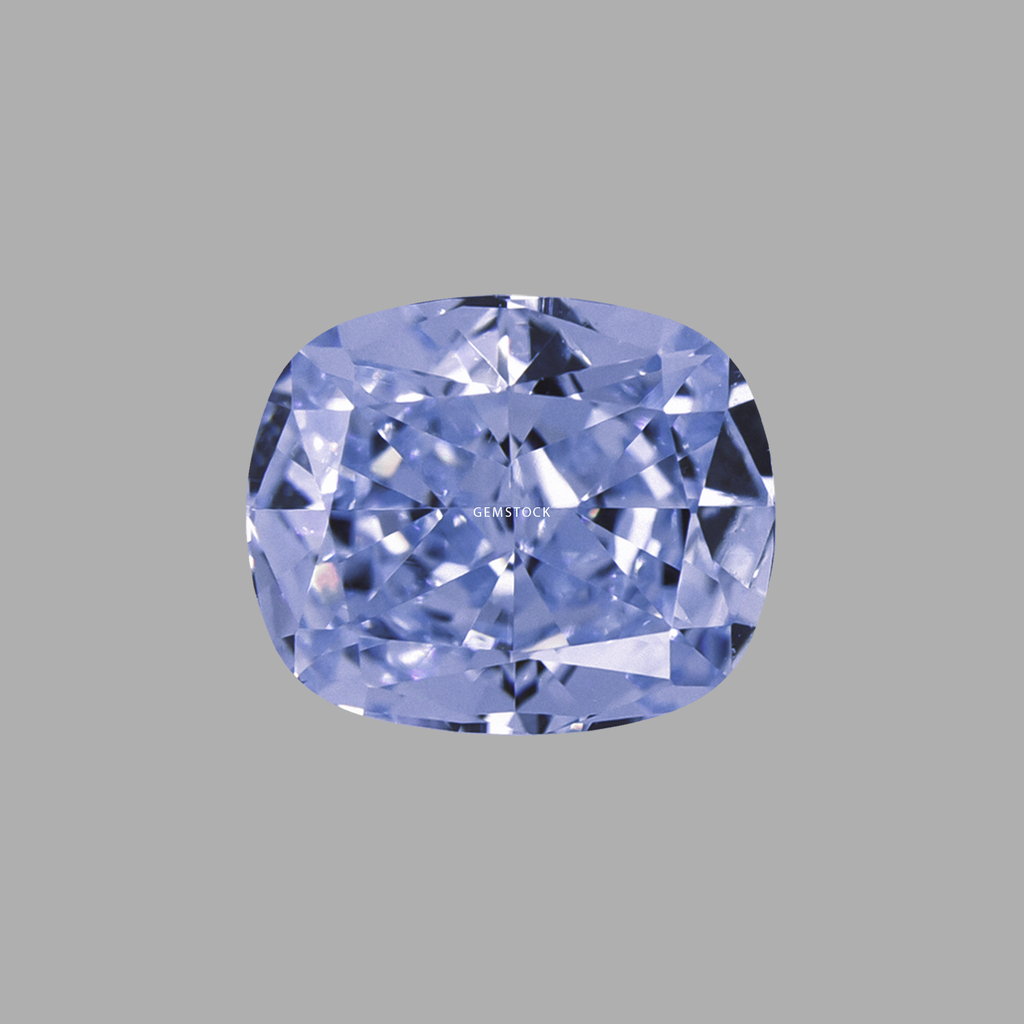 Cubic Zirconia | Long Cushion | 6x8 | Blue Grey | G-055