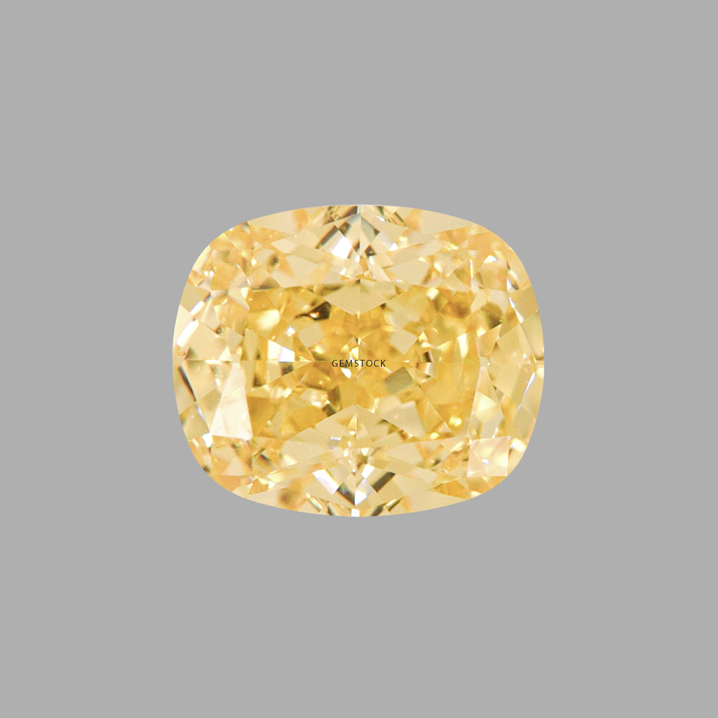 Cubic Zirconia | Long Cushion | 6x8 | Canary Yellow | G-023