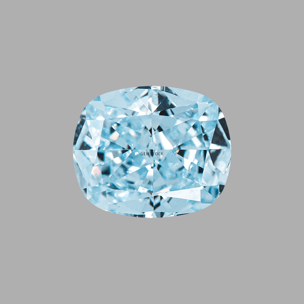 Cubic Zirconia | Long Cushion | 6x8 | Sky Blue | G-048