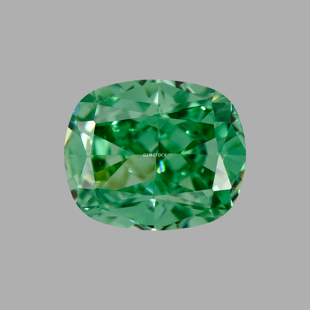 Cubic Zirconia | Long Cushion | 8x10 | Mint Green | G-035