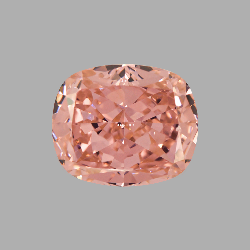 Cubic Zirconia | Long Cushion | 8x10 | Peach | G-01