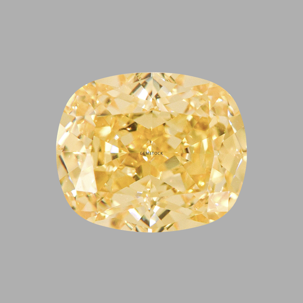 Cubic Zirconia | Long Cushion | 9x11 | Canary Yellow | G-023