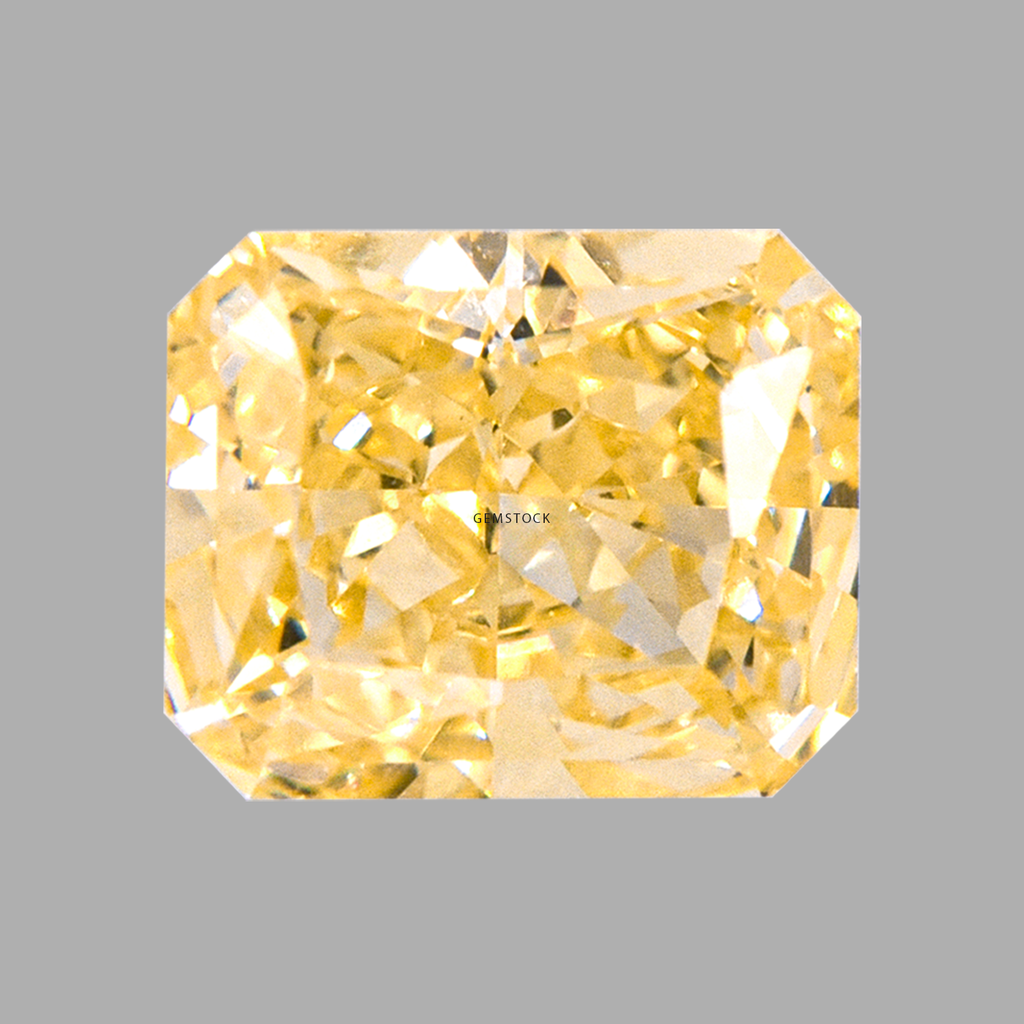Cubic Zirconia | Octagon | 10x12 | Vivid Yellow | G-024