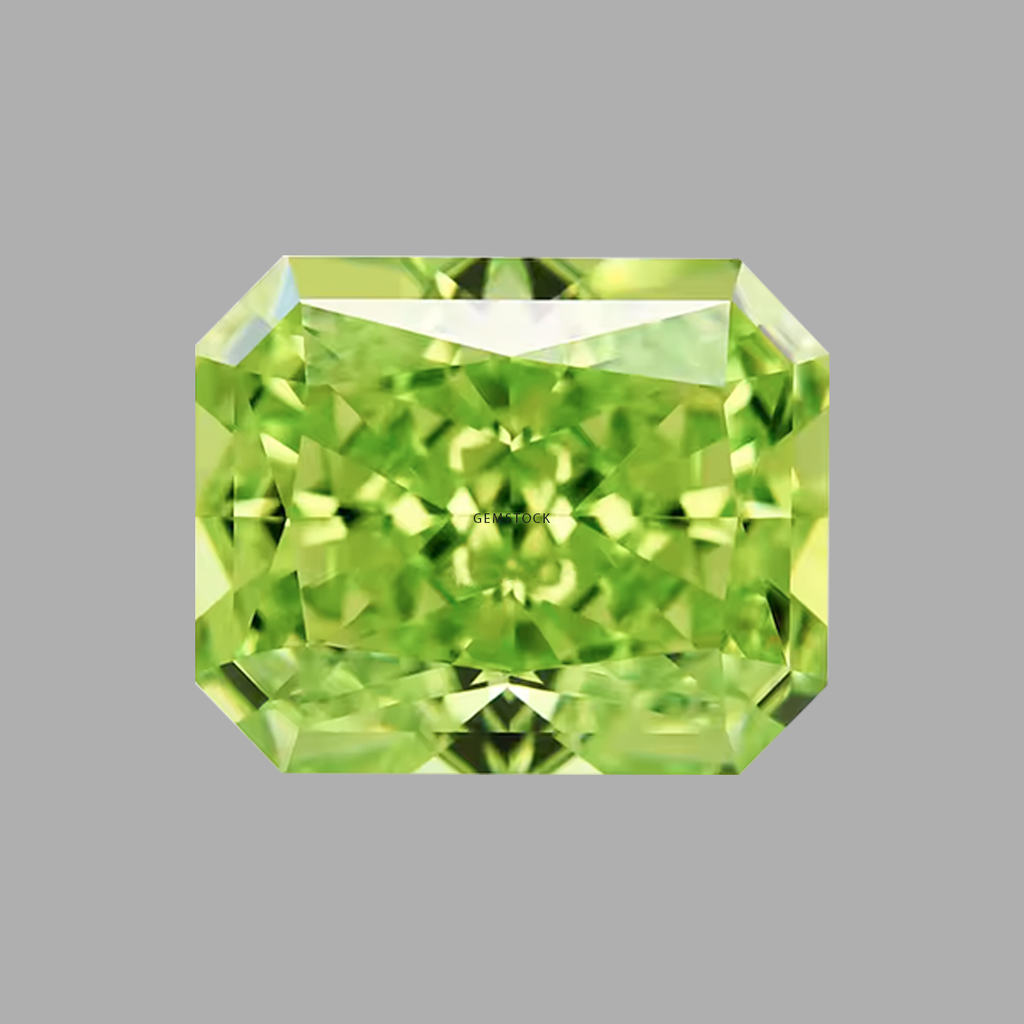 Cubic Zirconia | Octagon | 8x10 | Lime Green | G-029