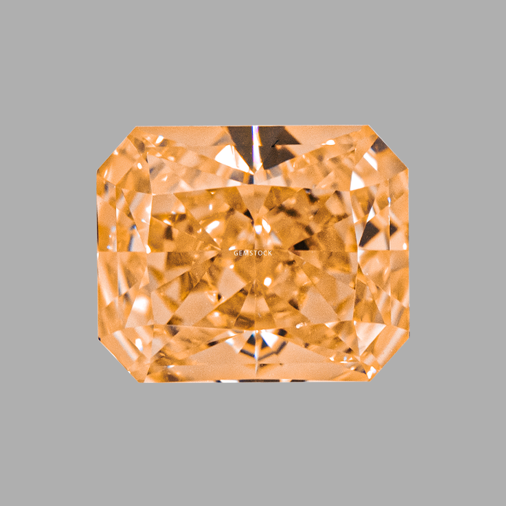 Cubic Zirconia | Octagon | 8x10 | Orange | G-03
