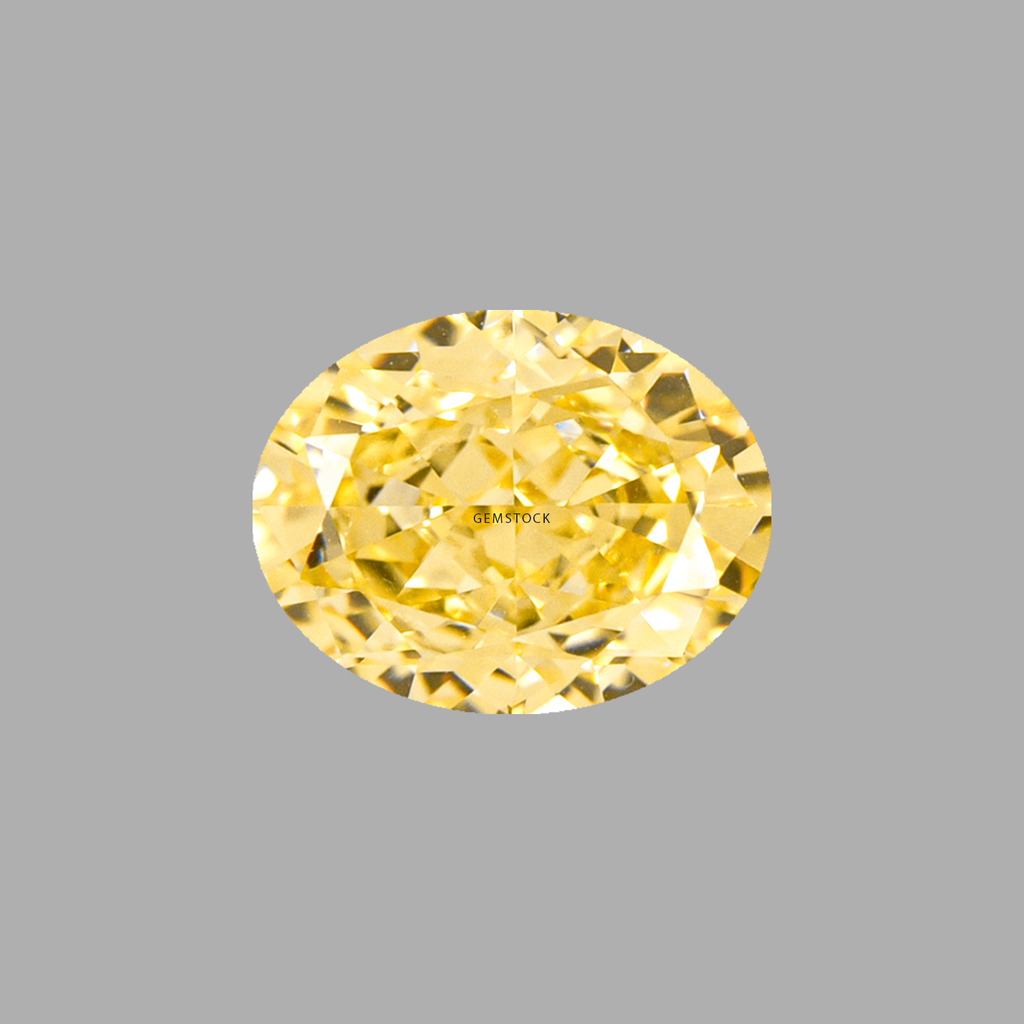 Cubic Zirconia | Oval | 4x6 | Canary Yellow | G-023