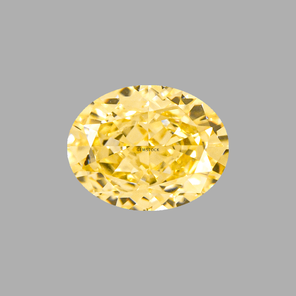 Cubic Zirconia | Oval | 5x7 | Canary Yellow | G-023