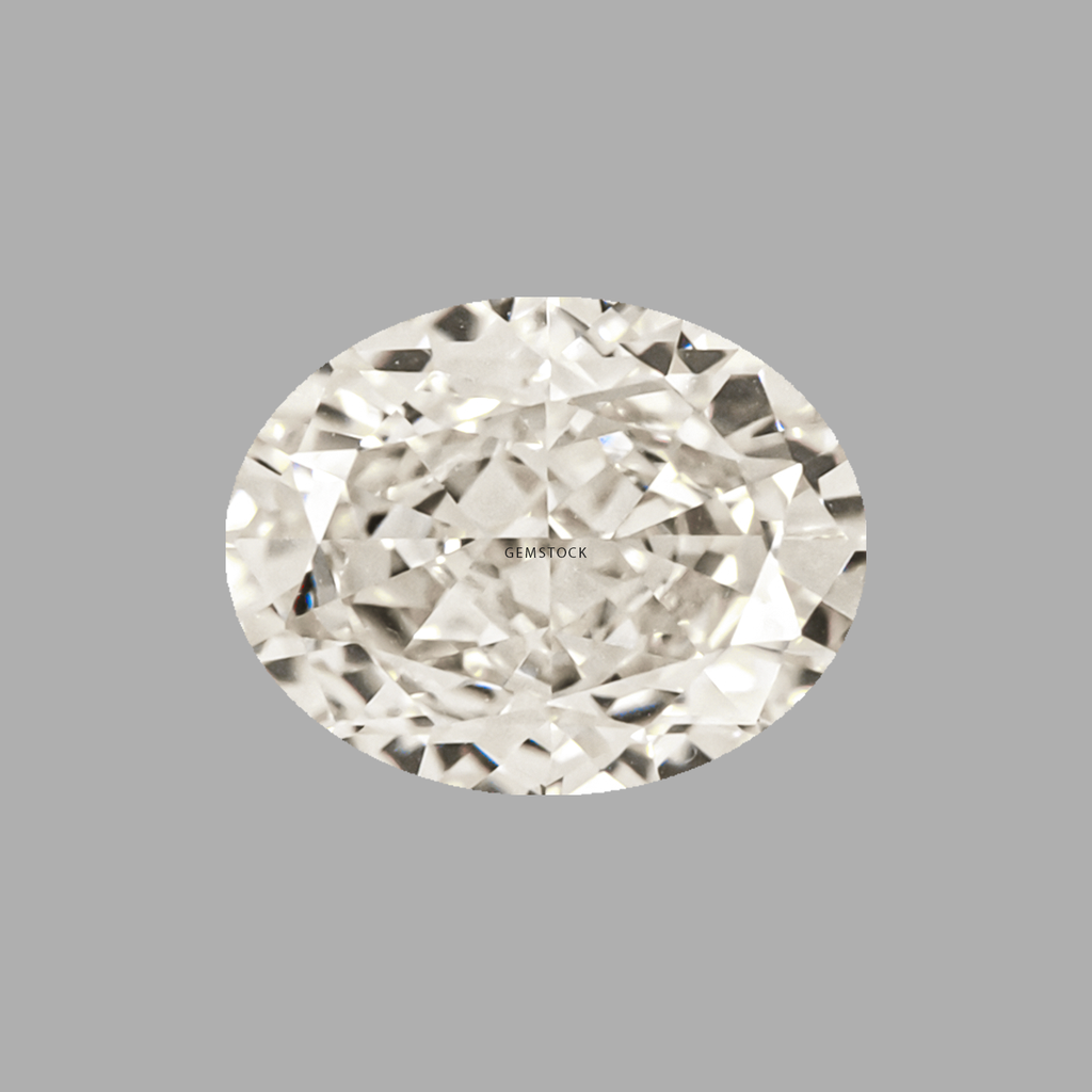 Cubic Zirconia | Oval | 6x8 | G-White | G-022