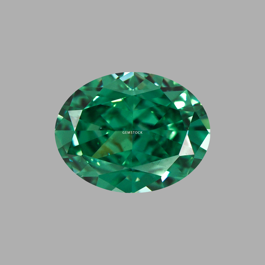 Cubic Zirconia | Oval | 6x8 | Light Green | G-036