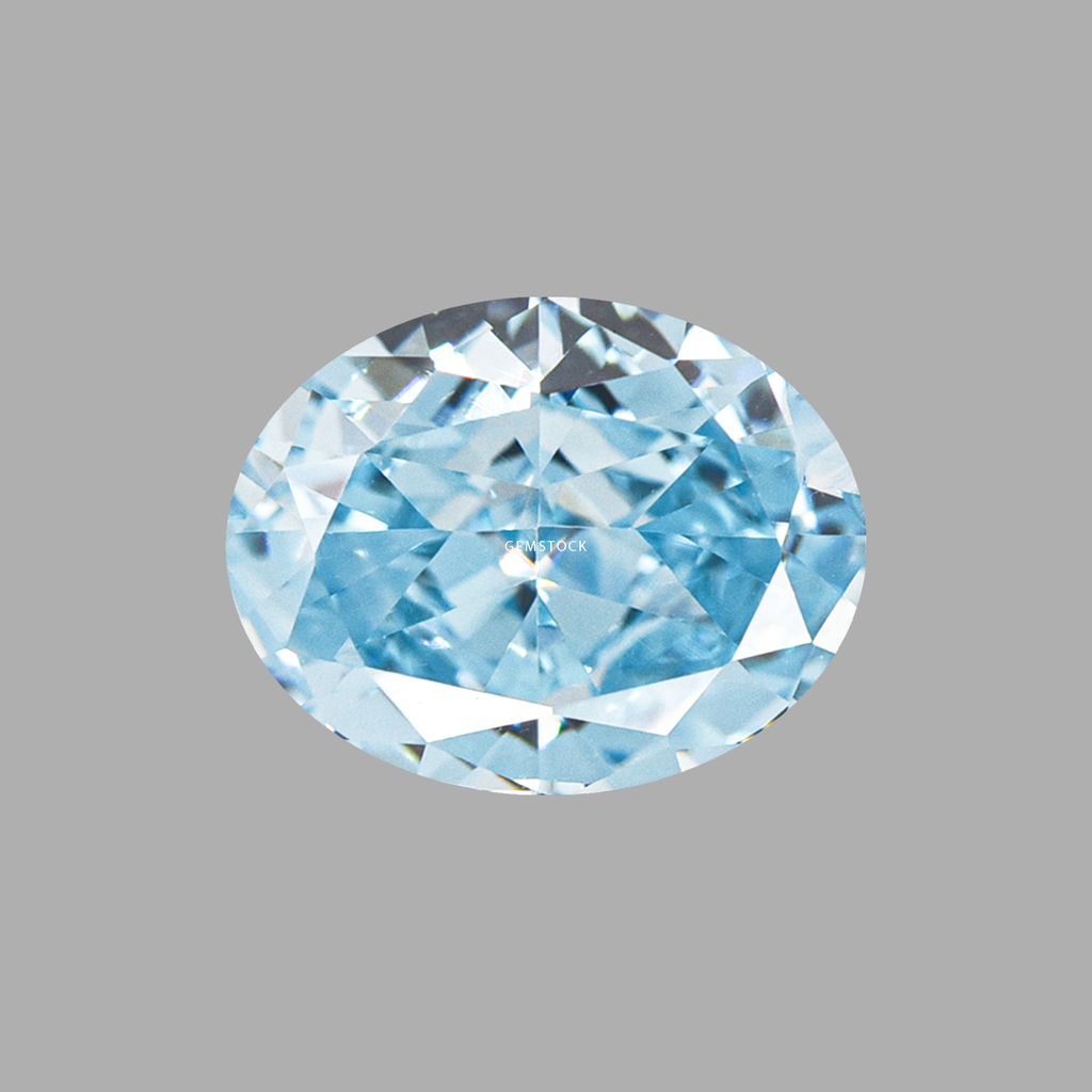 Cubic Zirconia | Oval | 6x8 | Sky Blue | G-048