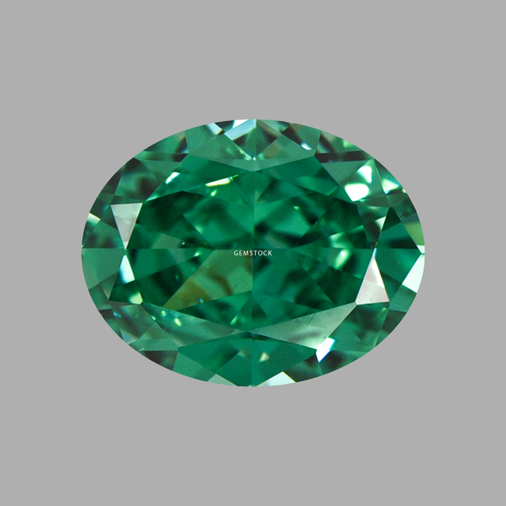 Cubic Zirconia | Oval | 8x10 | Light Green | G-036