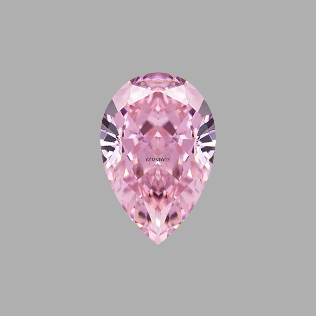 Cubic Zirconia | Pear | 4x6 | Light Pink | G-05