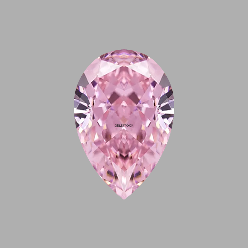 Cubic Zirconia | Pear | 5x8 | Light Pink | G-05