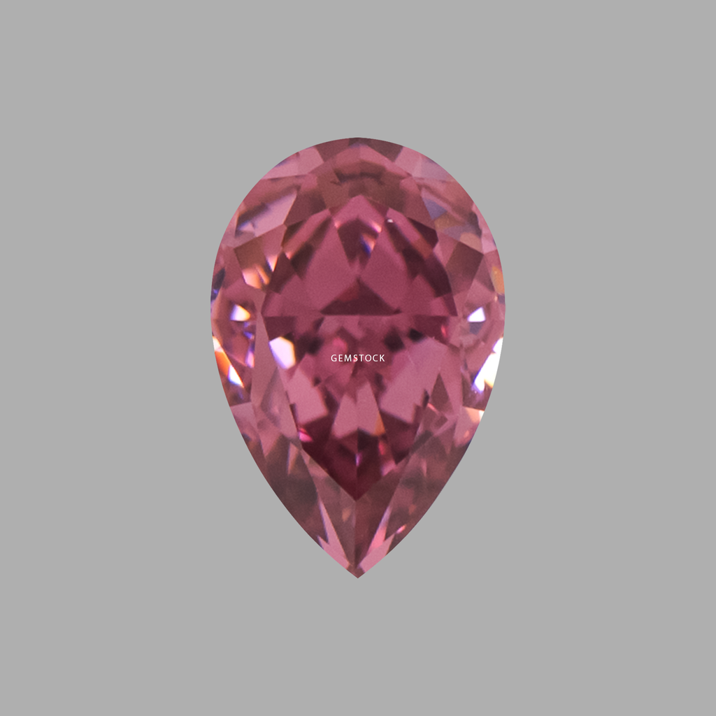 Cubic Zirconia | Pear | 5x8 | Magenta | G-015