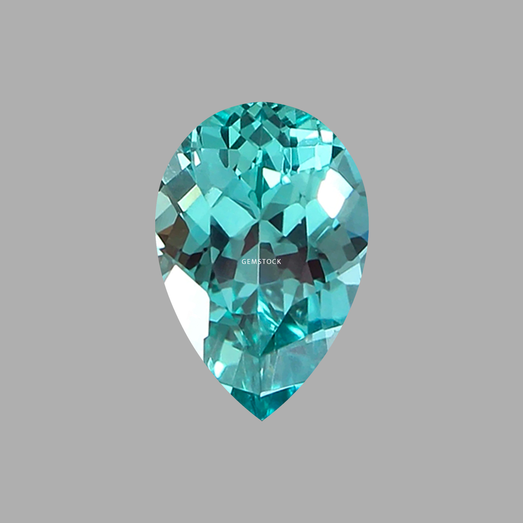 Cubic Zirconia | Pear | 5x8 | Paraiba | G-034