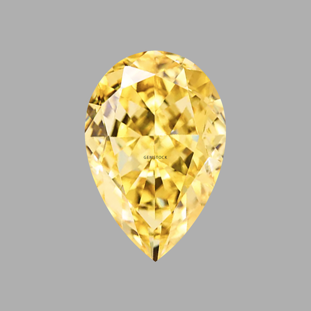 Cubic Zirconia | Pear | 6x9 | Canary Yellow | G-023