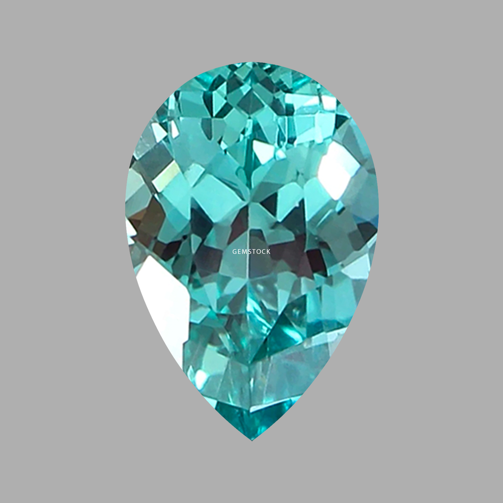 Cubic Zirconia | Pear | 8x12 | Paraiba | G-034